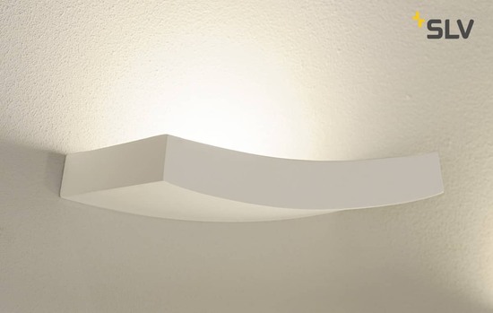 SLV 148012 Wandleuchte GL 102 CURVE weisser Gips R7s 78mm max. 100W