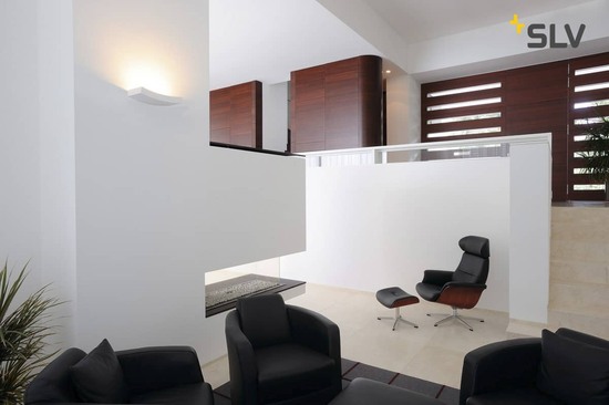 SLV 148012 Wandleuchte GL 102 CURVE weisser Gips R7s 78mm max. 100W