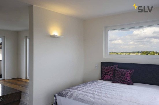 SLV 148012 Wandleuchte GL 102 CURVE weisser Gips R7s 78mm max. 100W