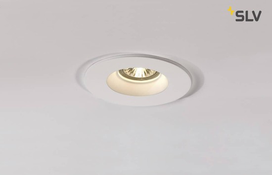 SLV 148070 PLASTRA Downlight GU10 rund weisser Gips