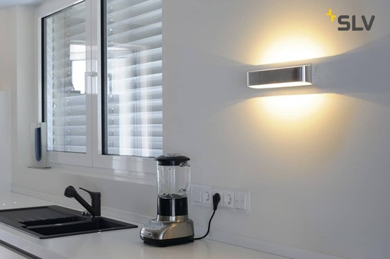 SLV 151275 ASSO LED 300 Wandleuchte oval alu brushed 2x5W 3000K