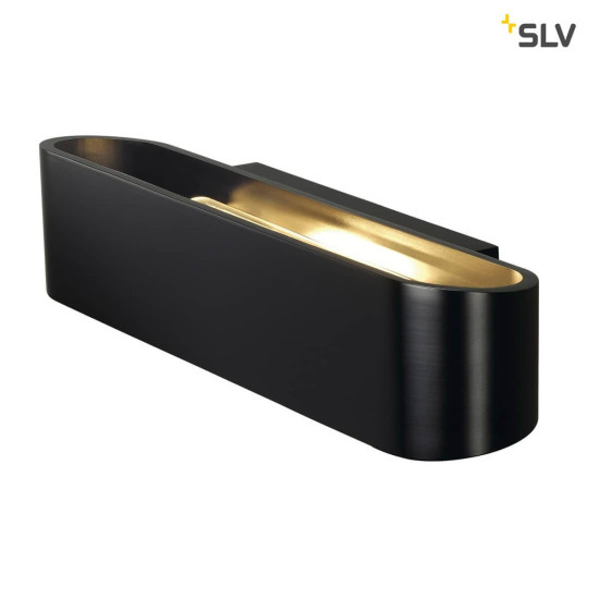 SLV 151410 OSSA R7s 300 Wandleuchte oval matt black R7s 118mm max. 120W up down