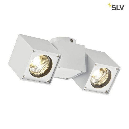 SLV 151531 ALTRA DICE SPOT 2 Deckenleuchte weiss 2xGU10 max. 2x50W