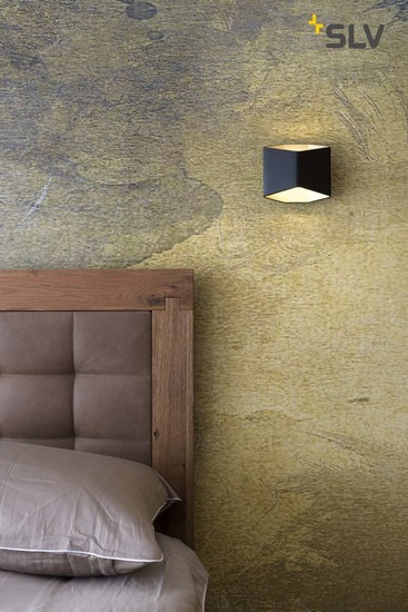 SLV 151710 CARISO LED Wandleuchte 2 schwarz messing 7,5W