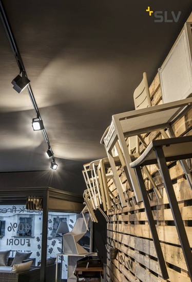 SLV 152750 EURO CUBE Spot schwarz 60° 3000K CRI90 inkl. 3P.-Adapter