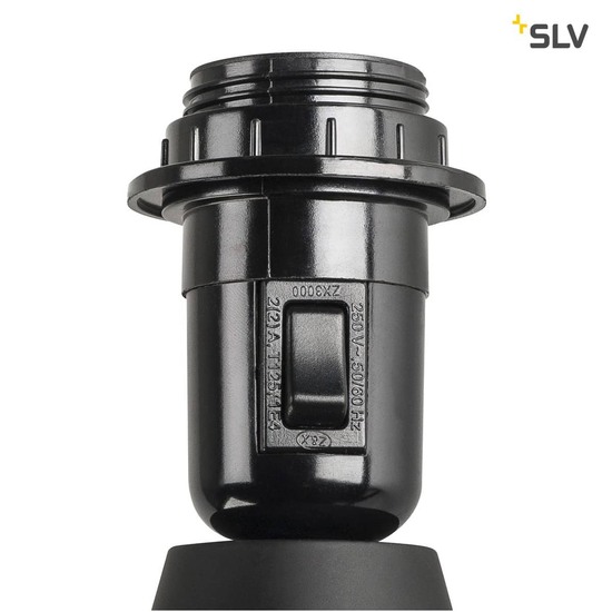 SLV 155490 FENDA E27 Stehleuchte mattschwarz ohne Schirm