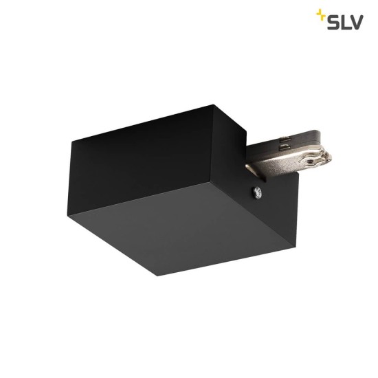 SLV 172060 EINSPEISER für D-TRACK Hochvolt-Stromschiene 2Phasen schwarz mit Gehäuse