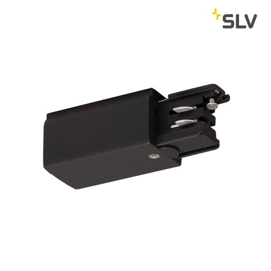 SLV 175040 Einspeiser für S-TRACK 3P.Schiene Erde links schwarz