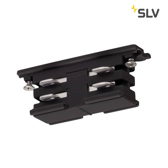 SLV 175070 Mini-Verbinder für S-TRACK 3P.-Schiene elektrisch schwarz
