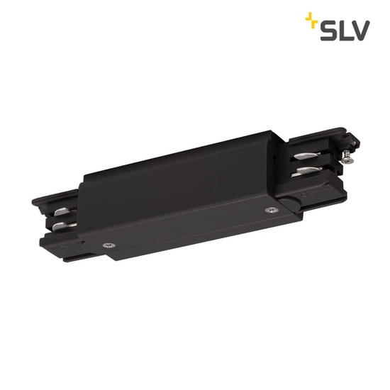 SLV 175090 Längsverbinder mit Einspeisemöglichkeit für S-TRACK 3P.Schiene schwarz
