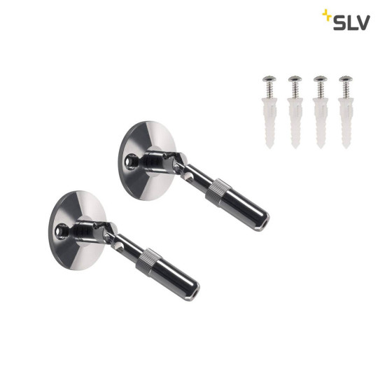 SLV 186312 Wandhalter für NV-Seilsystem chrom 2 Stk. 10cm