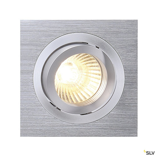 SLV 199996 PIREQ, alu brushed, max. 50 W, inkl.Clipfedern