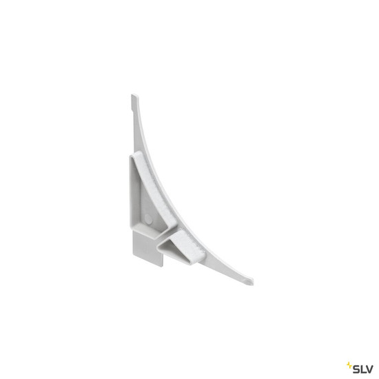 SLV 213571 ENDKAPPEN, für GLENOS Regal-Profil, 2 Stück, weiß matt