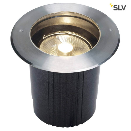 SLV 229230 DASAR 215 ES111 Bodeneinbauleuchte rund Edelstahl 215 max. 75W IP67
