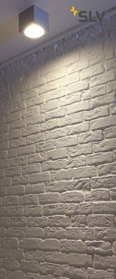 SLV 229554 BIG THEO CEILING OUT Deckenleuchte eckig silbergrau ES111 max. 75W