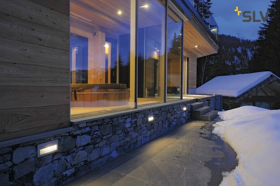 SLV 229702 BRICK LED DOWNUNDER Wandleuchte rechteckig silbergrau warmweisse