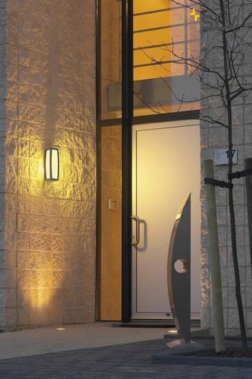 SLV 230085 MERIDIAN BOX Wandleuchte anthrazit E27 max. 25W mit Sensor