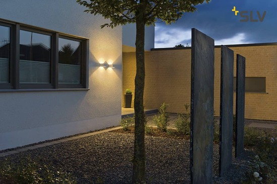SLV 232101 LOGS WALL Wandleuchte eckig weiss 6W LED warmweiss