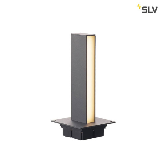 SLV 232155 H-POL Wege- und Standleuchte einflammig LED 3000K anthrazit L B H 16,5 16,5 36 cm