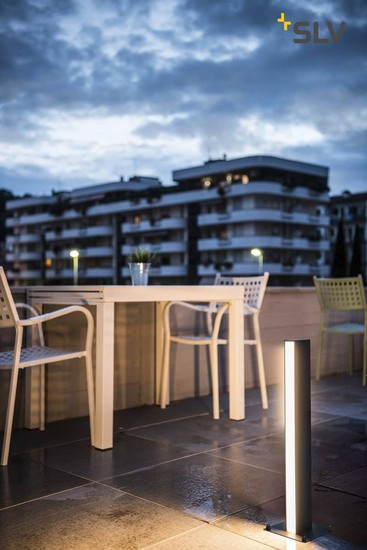 SLV 232165 H-POL Wege- und Standleuchte einflammig LED 3000K anthrazit L B H 16,5 16,5 66 cm