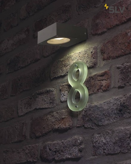 SLV 232285 QUADRASYL Wandleuchte WL 15 eckig anthrazit GX53 max. 11W