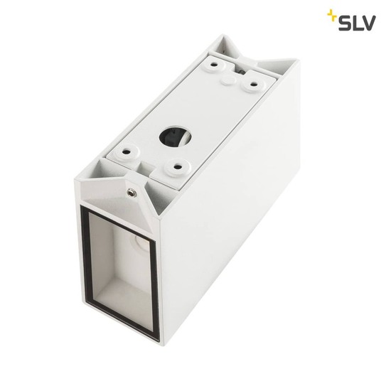 SLV 232441 QUAD XL 2 Wandleuchte eckig weiss LED 2x3,2W 3000K up-down