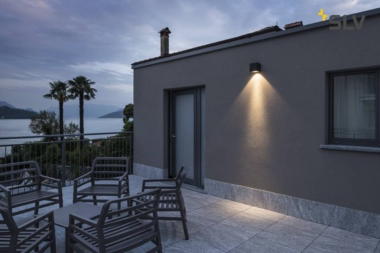 SLV 234525 BIG THEO WALL Outdoor Wandleuchte Flood down LED 3000K anthrazit B H T 13 14 13,5 cm