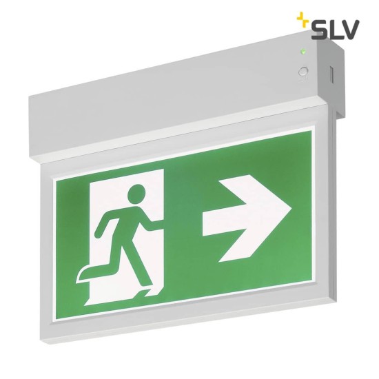 SLV 240000 P-LIGHT Emergency Exit sign small ceiling wall white