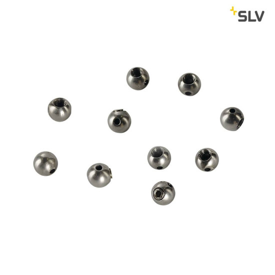 SLV 961034 Stopper für Drahtseil 0,75mm inkl. Madenschraube M4x5 10 Stück