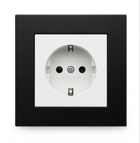 SOIXX Aufsteckrahmen Schwarz für Gira System 55 für Steckdosen und Lichtschalter Modernes Upgrade