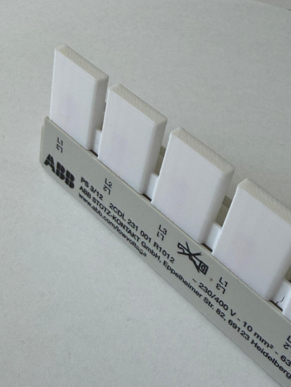 2 x SOIXX Berührungsschutz für Sammelschienen und Phasenschienen, Weiß