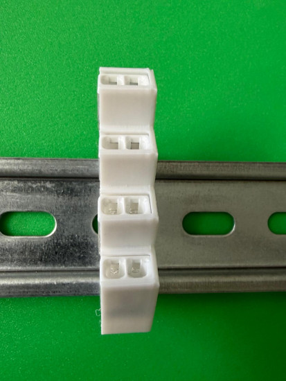SOIXX Hutschienenhalter XWD für WAGO 4x 2273-202 DIN Rail Hutschiene Halter Weiß