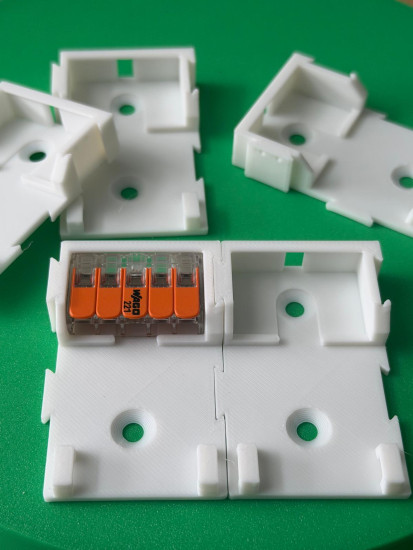 5 x SOIXX Halterung XWL Lang für 5er Klemmen WAGO 221-415 Weiß