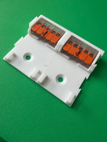 5 x SOIXX Halterung XWL Lang für 5er Klemmen WAGO 221-415 Weiß