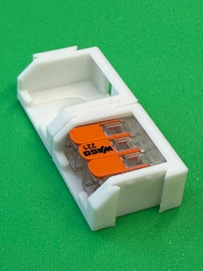 10 x SOIXX Halterung XWM für 3er Klemmen WAGO 221-413 Weiß