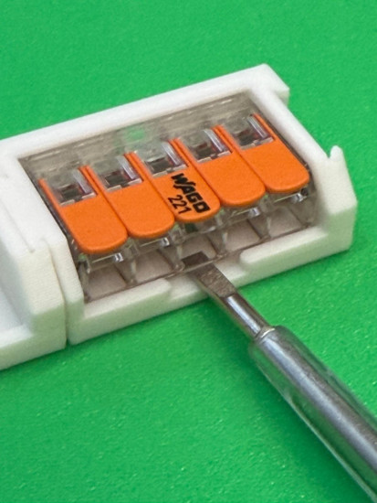 10 x SOIXX Halterung XWM für 5er Klemmen WAGO 221-415 Weiß