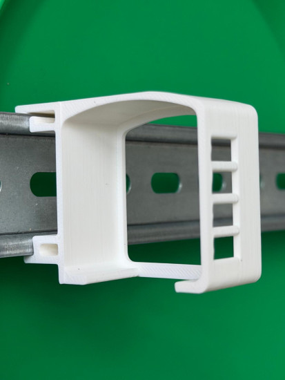 4 x SOIXX Hutschienenhalter für Loxone Belimo, Nano DIN Rail Hutschiene Halter Weiß
