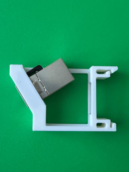 SOIXX Hutschienenhalter Keystone Modul RJ45 Netzwerk Cat6 Cat7 Cat8 DIN Rail Adapter