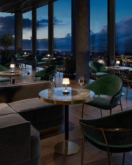 Sompex GINN Tischleuchte Chrom 18cm RGBW 72586