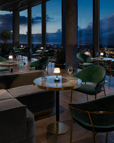 Sompex GINN Tischleuchte Spacegrey 18cm RGBW 72588