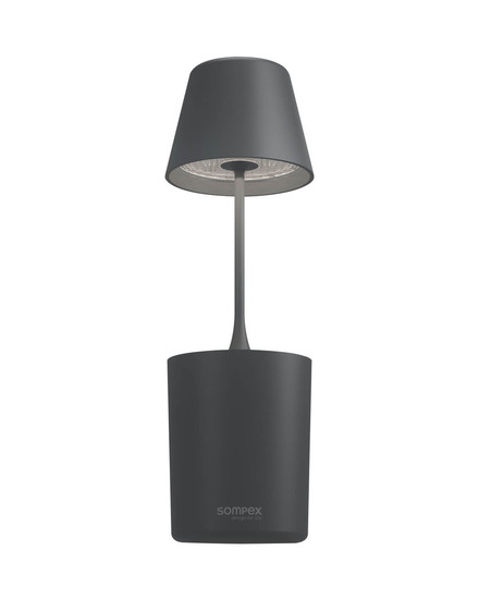 Sompex PEEKY Akku-Tischlampe Anthrazit 1W Warmweiss IP44 72721
