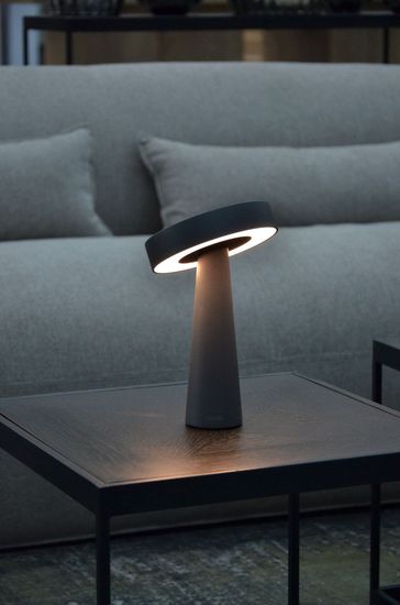 NEWDES Tip Akku Tischleuchte Anthrazit 78252