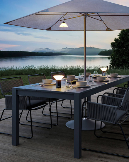 Sompex MIKONO Akku-Tischlampe Schwarz RGB RGB 1W steuerbare Lichtfarbe 78630