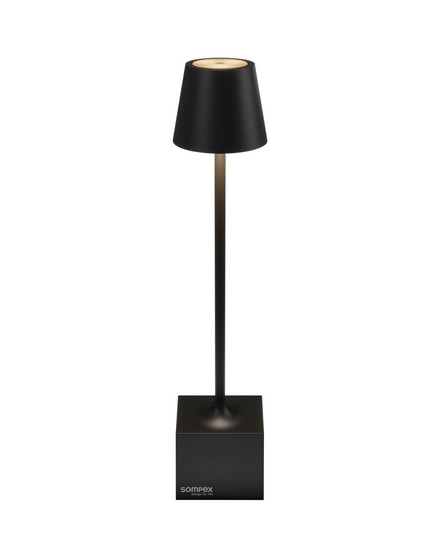 Sompex DAVE Akku-Tischlampe Schwarz 1,5W steuerbare Lichtfarbe IP54 78661