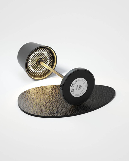 Silwy x Sompex SILWY Akku-Tischlampe Schwarz 2,2W steuerbare Lichtfarbe IP44 SYSO-2024-S1