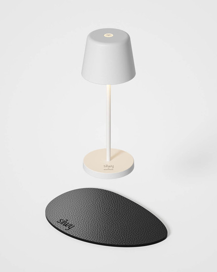 Silwy x Sompex SILWY Akku-Tischlampe Weiß 2,2W steuerbare Lichtfarbe IP65 SYSO-2024-S2