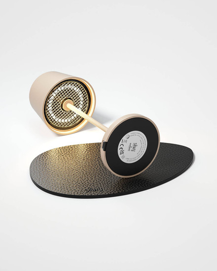 Silwy x Sompex SILWY Akku-Tischlampe Sand 2,2W steuerbare Lichtfarbe IP65 SYSO-2024-S4