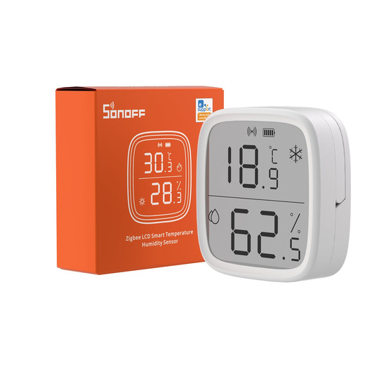 SONOFF SNZB-02D Zigbee LCD Smart Temperatur Feuchtigkeitssensor, Hygrometer SNZB-02D
