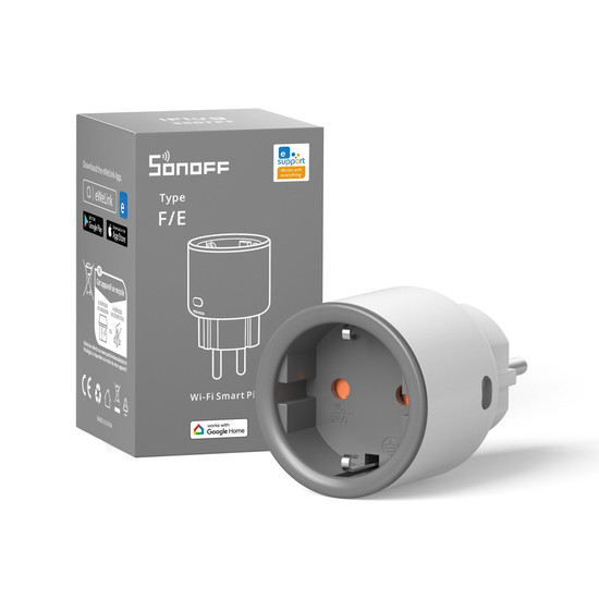 SONOFF iPlug WiFi Smart Plug, Zwischenstecker, Alexa & Google Home, App S60TPF