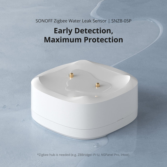 SONOFF Zigbee Wasserlecksensor, Leckagesensor SNZB-05P
